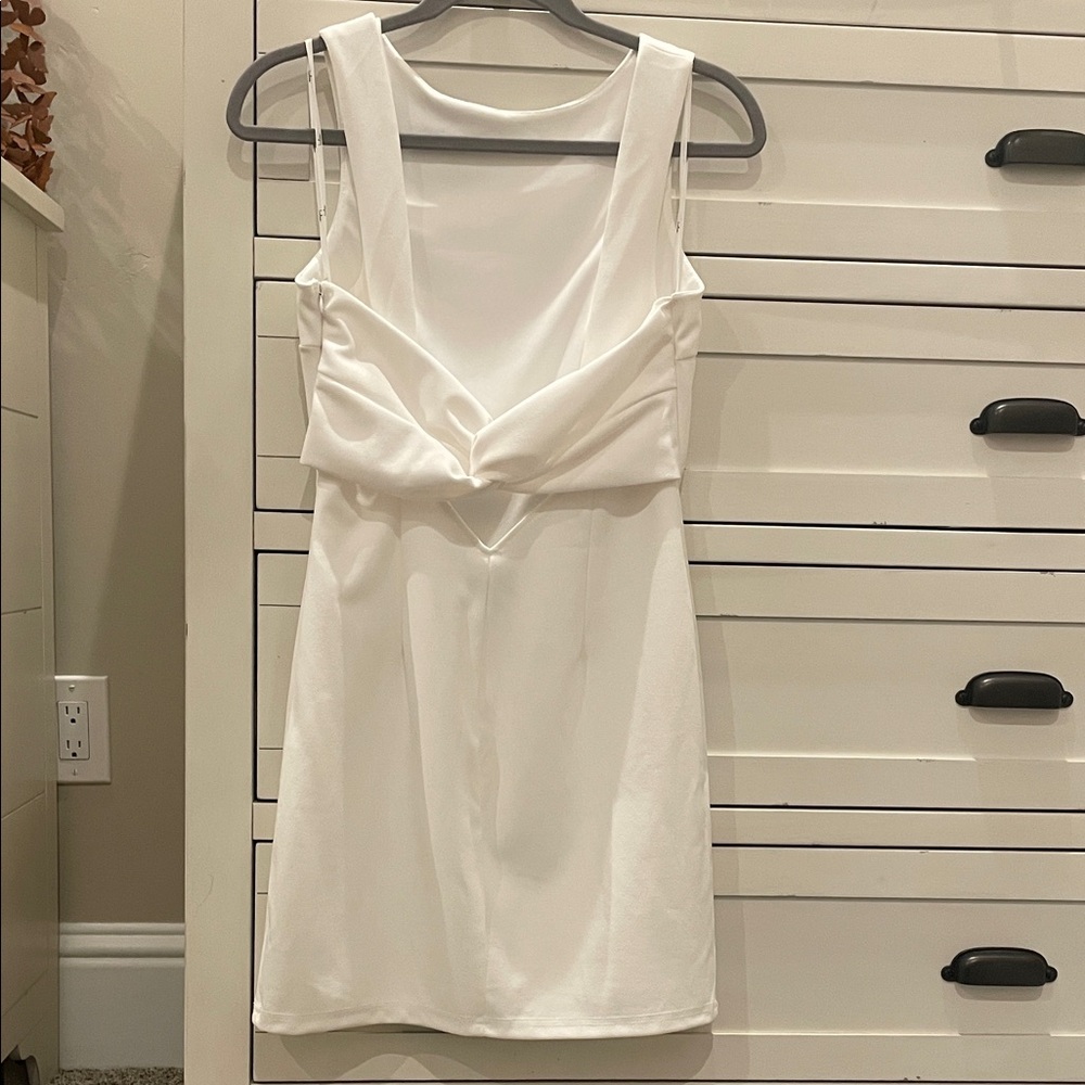 Lulu's Chic White Backless Dress - Picture 2 of 2